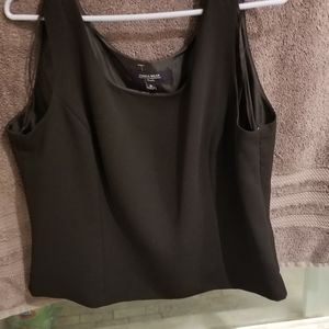 Black fully linned womens tank top.
